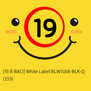 [미국 BACI] White Label  BLW3168-BLK-Q (153)
