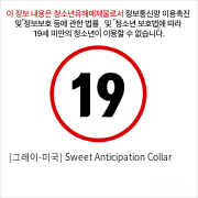 [그레이-미국] Sweet Anticipation Collar & Lead 스위트 안티시페이션 칼라 & 리드 (목줄)